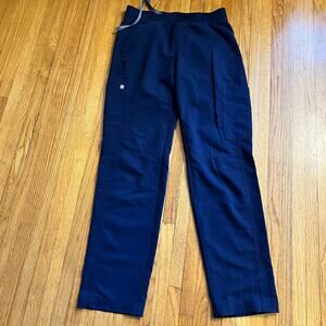 Figs Axim Cargo Scrub Pants Mens Small T2001 Technical Collection Navy Blue